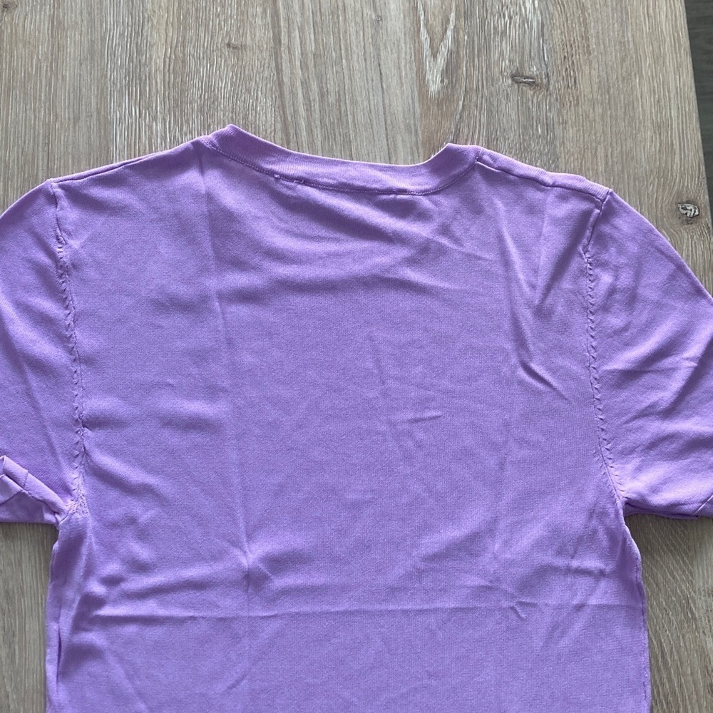 Zara Lilac Short Sleeve Top - Picture 3 of 6